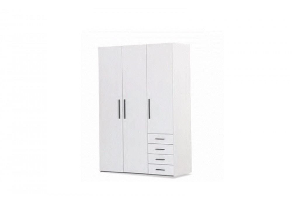 Stewen 3 Kapılı Ahşap Dolap S-306