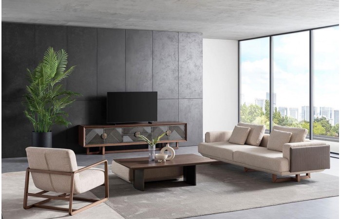Lancelot Walnut Tv Ünitesi