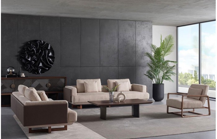 Lancelot Walnut Koltuk Takımı