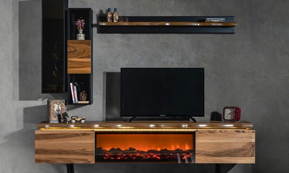 Towle Tv Ünitesi Şömineli Towle Tv Ünitesi Şömineli