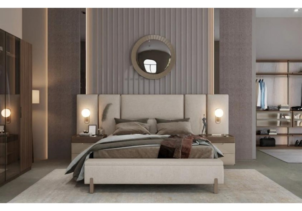 Anderson Bazalı Karyola Benchli 160*200 cm