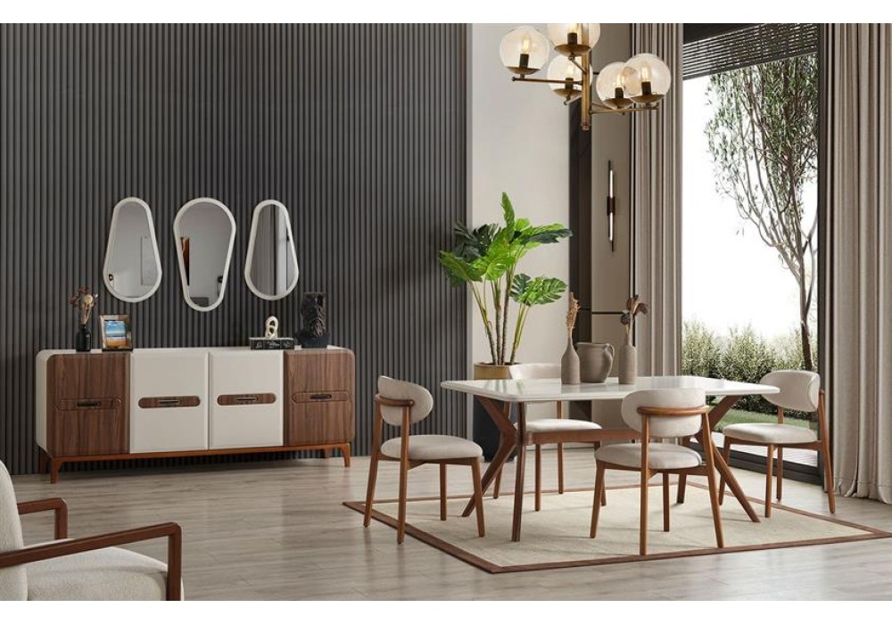 Litanix Yemek Odası Takımı Ceviz