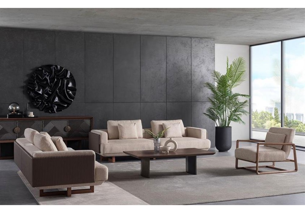 Lancelot Walnut Koltuk Takımı