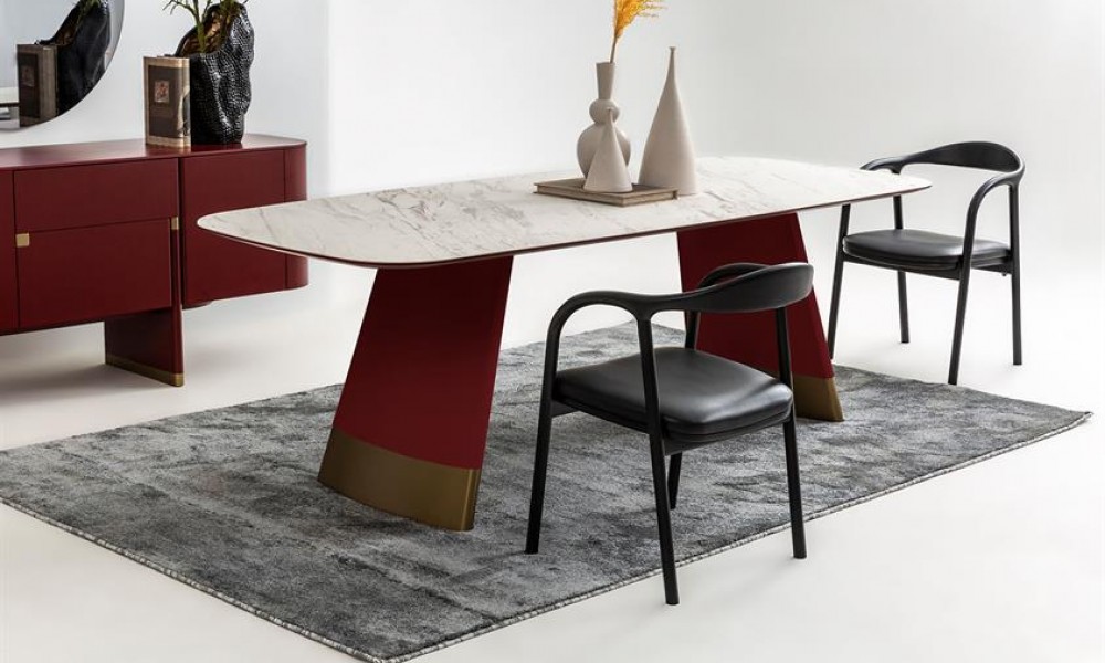 Riley Yemek Odası Takımı Bordo Yemek Odası Riley Yemek Odası Takımı Bordo Yemek Odası