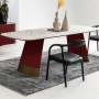Riley Yemek Odası Takımı Bordo Yemek Odası Riley Yemek Odası Takımı Bordo Yemek Odası
