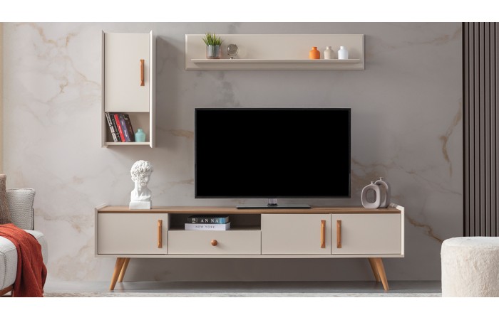 Giza Ahşap Ayaklı Tv Ünitesi