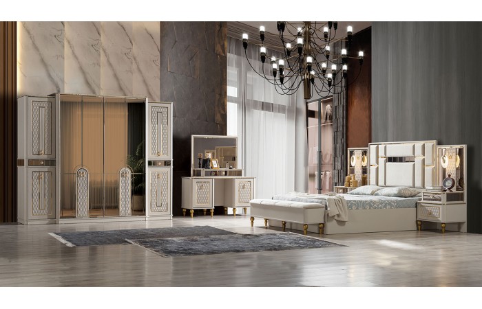 Kristal 6 Kapaklı Yatak Odası Takımı