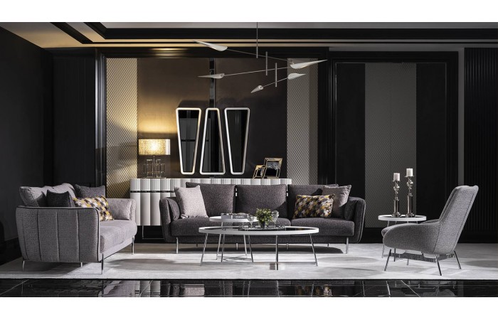 Aqua Metal Ayaklı Koltuk Takımı