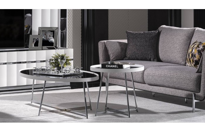 Aqua Metal Ayaklı Orta Sehpa