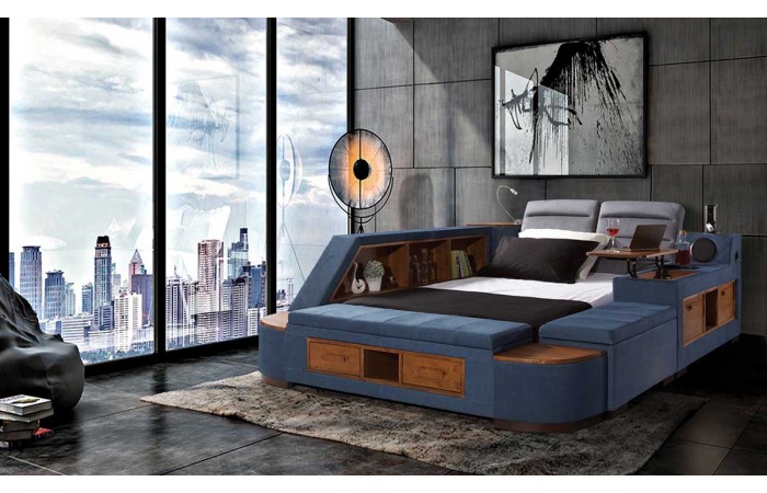 Luxe Life Mavi Ses Sistemli Akıllı Karyola