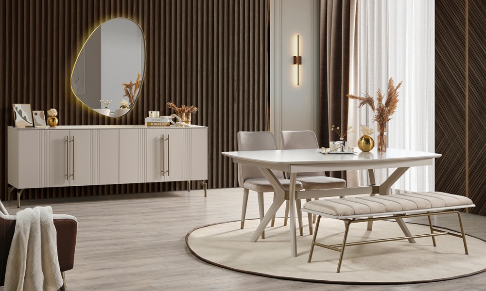 Eva Aytaşı Modern Yemek Odası Takımı Yemek Odası Eva Aytaşı Modern Yemek Odası Takımı Yemek Odası