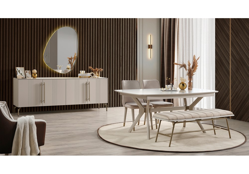 Eva Aytaşı Modern Yemek Odası Takımı