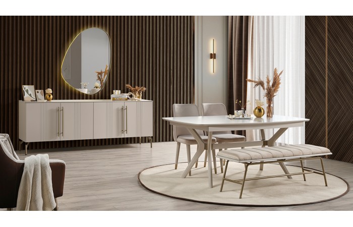 Eva Aytaşı Modern Yemek Odası Takımı