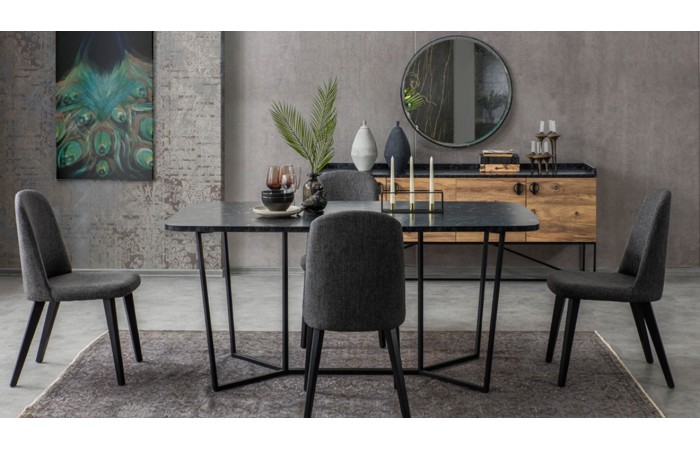 Loft Modern Yemek Odası Takımı