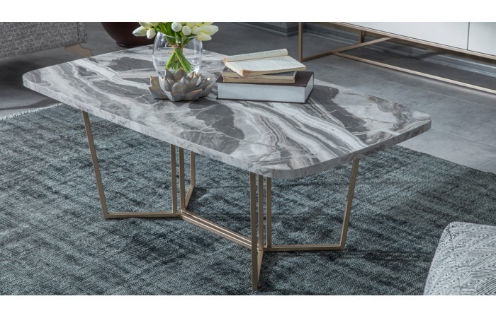 Loft Gold Metal Ayaklı Orta Sehpa