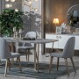 Loft Gold Metal Ayaklı Yemek Odası Takımı Yemek Odası Loft Gold Metal Ayaklı Yemek Odası Takımı Yemek Odası