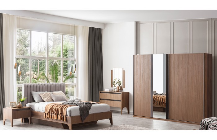 Wood Sürgü Kapaklı Yatak Odası Takımı