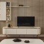 Tesla TV Ünitesi Luxury Gold Metal Ayaklı Tesla TV Ünitesi Luxury Gold Metal Ayaklı