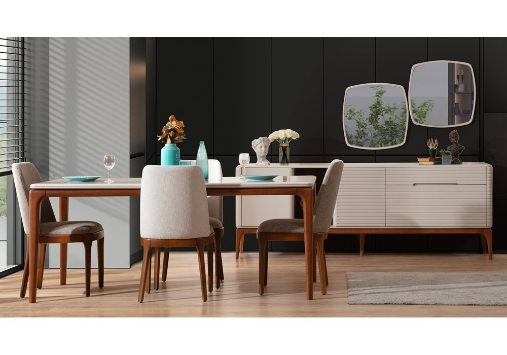 İnci Modern Yemek Odası Takımı
