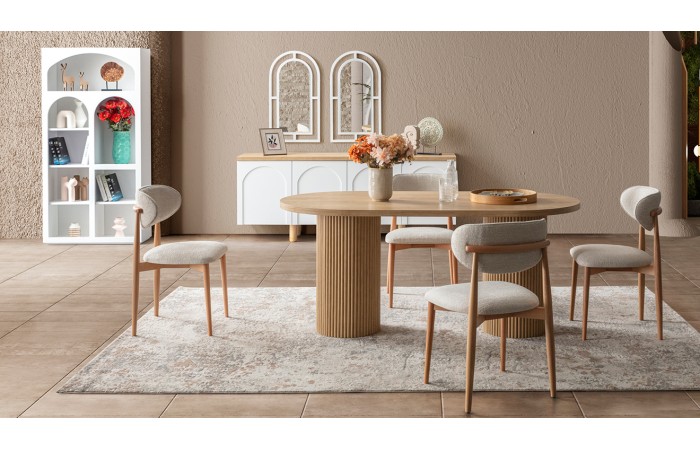 Siena Aytaşı Modern Yemek Odası Takımı
