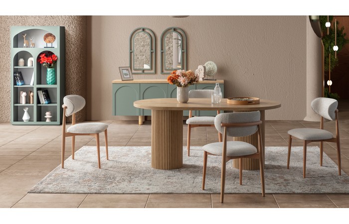 Siena Yeşil Modern Yemek Odası Takımı