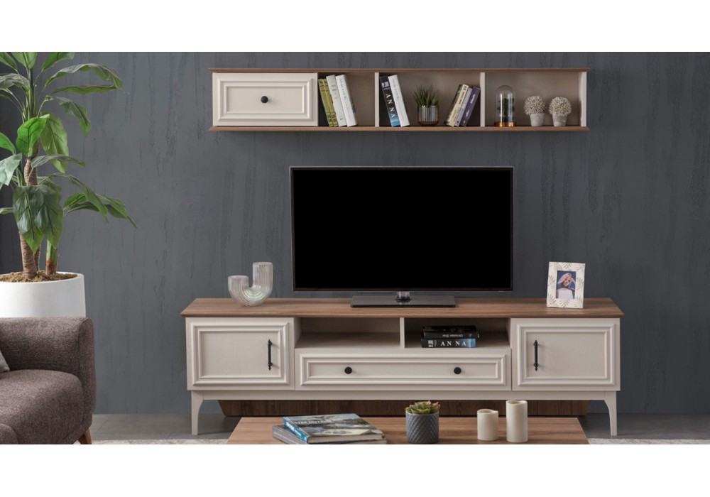 Malta Ahşap Ayaklı Tv Ünitesi