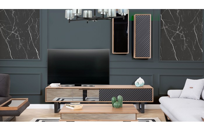 Efes Ceviz Modern Tv Ünitesi