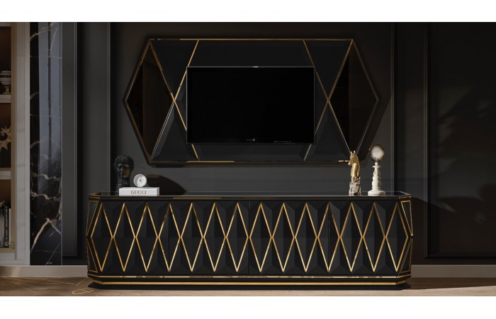 Diamond Siyah Luxury Tv Ünitesi