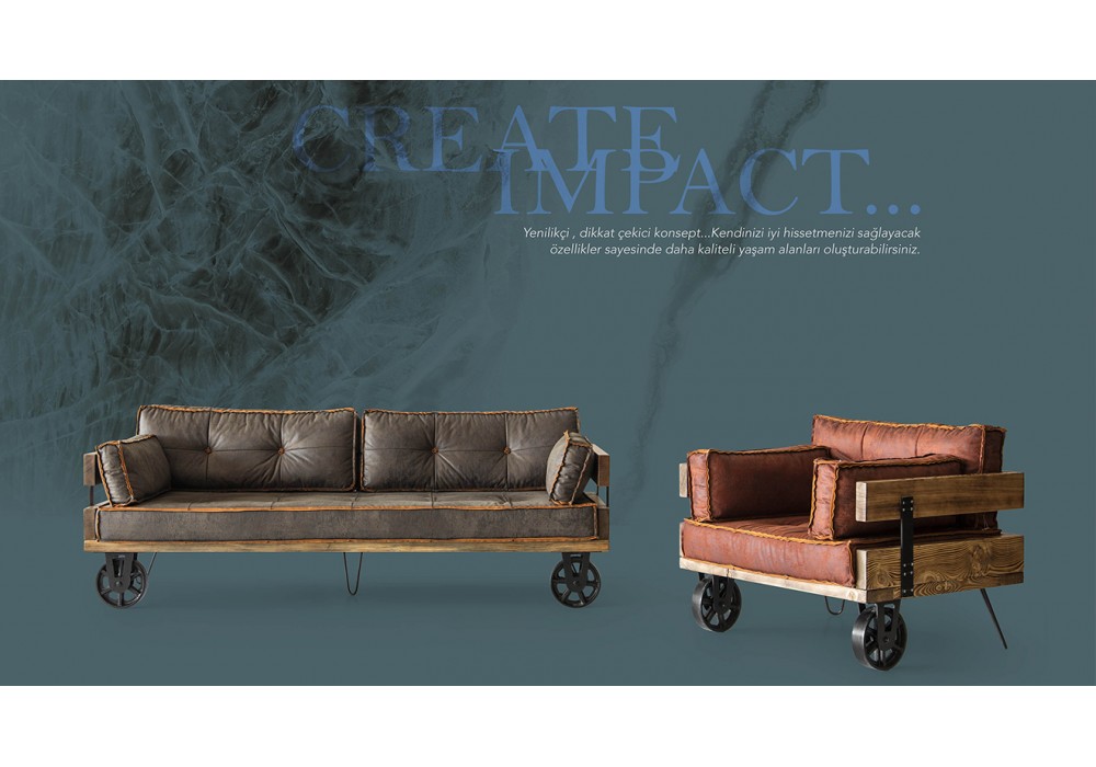 Loft Vintage Koltuk Takımı