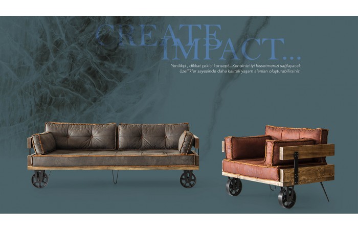 Loft Vintage Koltuk Takımı