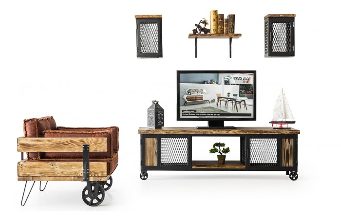 Loft Vintage Tv Ünitesi