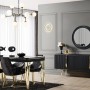 Gemma Antrasit Metal Ayaklı Yemek Odası Takımı Yemek Odası