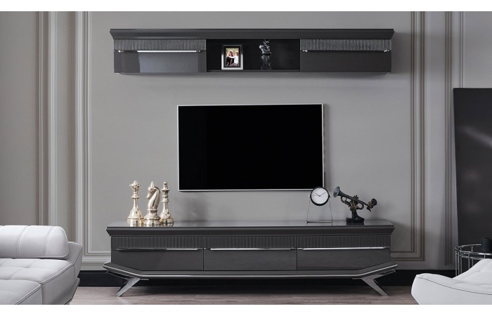 Asya Gümüş Metal Ayaklı TV Ünitesi