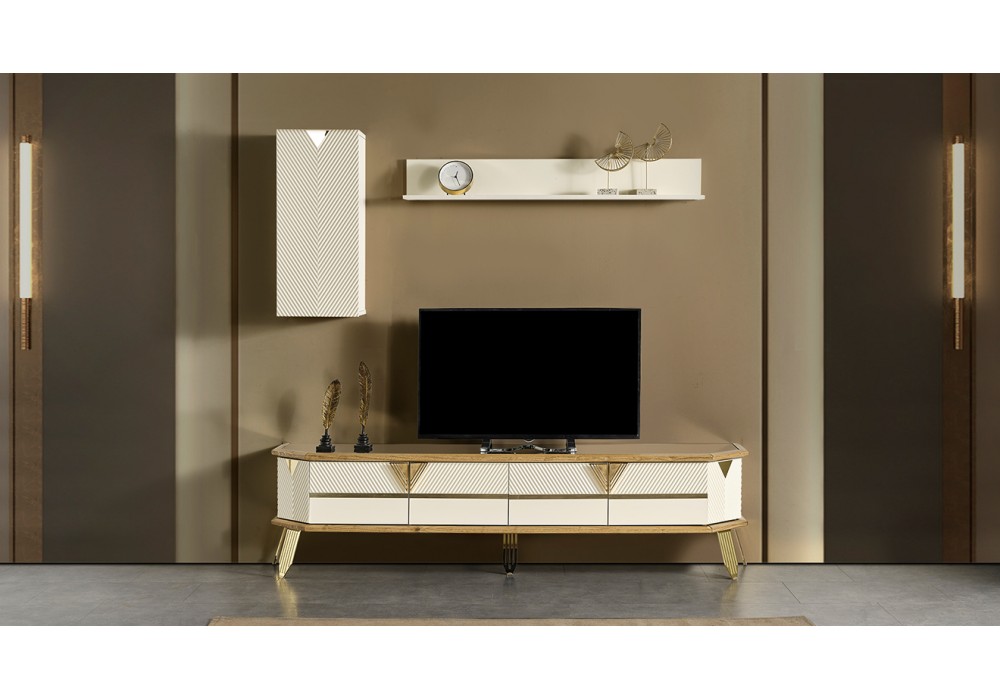 Milano Gold Metal Ayaklı Tv Ünitesi