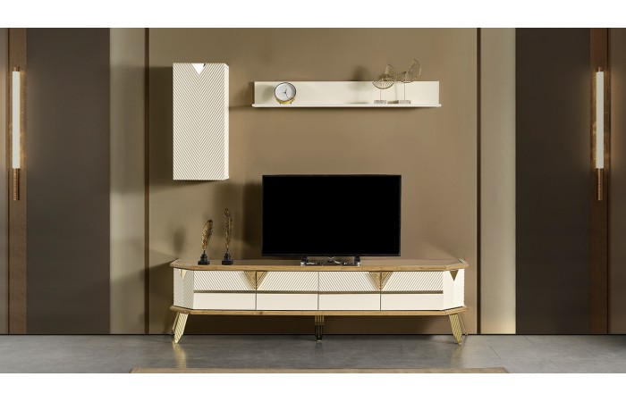 Milano Gold Metal Ayaklı Tv Ünitesi