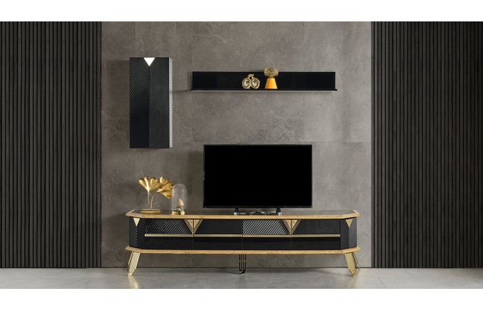 Porto Gold Metal Ayaklı Tv Ünitesi