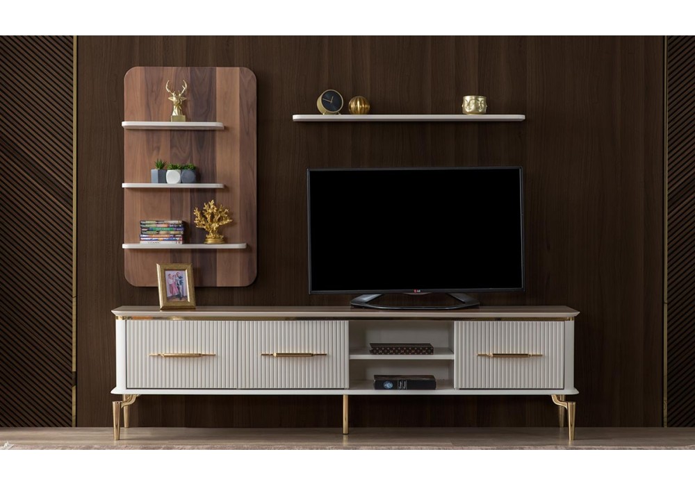 Royal Gold Metal Ayaklı TV Ünitesi