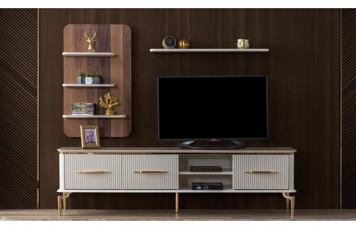Royal Gold Metal Ayaklı TV Ünitesi