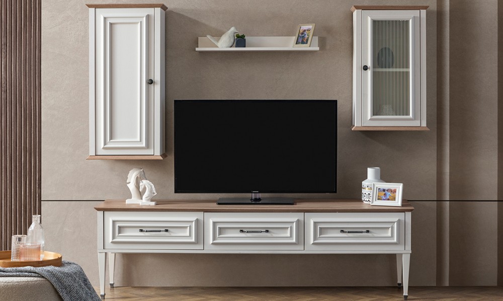 İstanbul Ahşap Ayaklı Tv Ünitesi