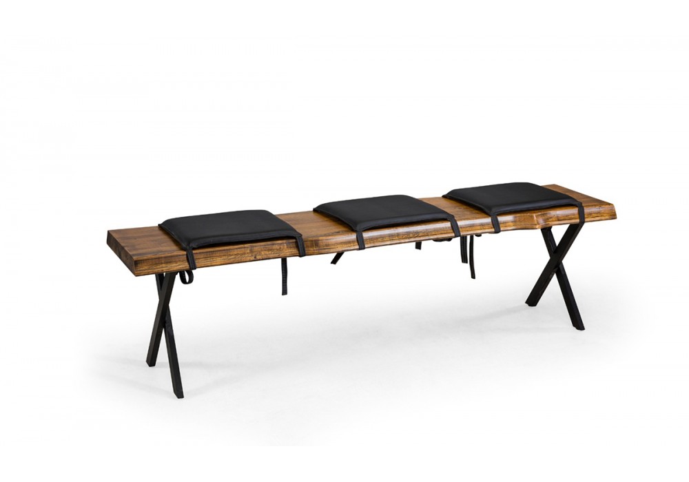 İron Wood Metal Ayaklı Benç