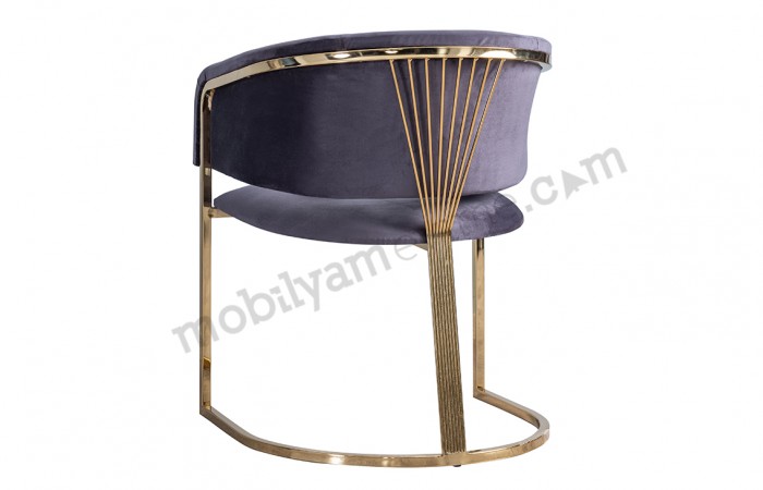 Alaçatı Gold Metal Ayaklı Sandalye