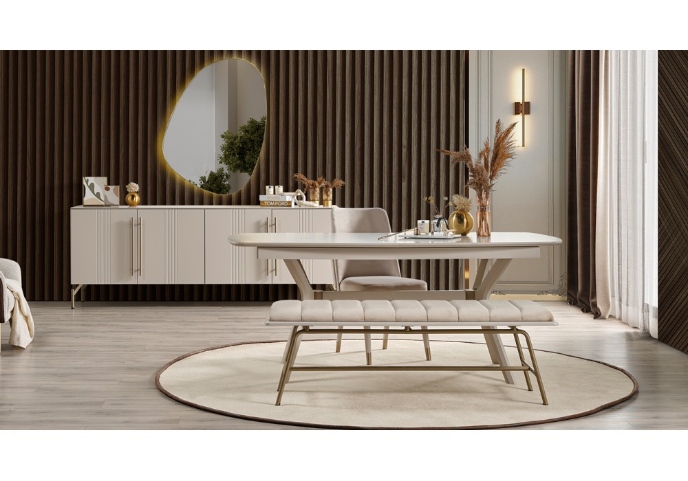 Eva Aytaşı Modern Yemek Odası Takımı