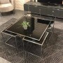 Kante Metal Ayaklı Krom 4+1 Sehpa
