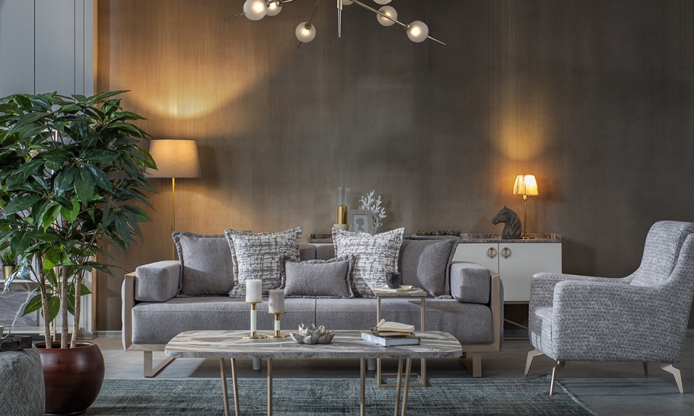 Loft Gold Metal Ayaklı Koltuk Takımı Loft Gold Metal Ayaklı Koltuk Takımı