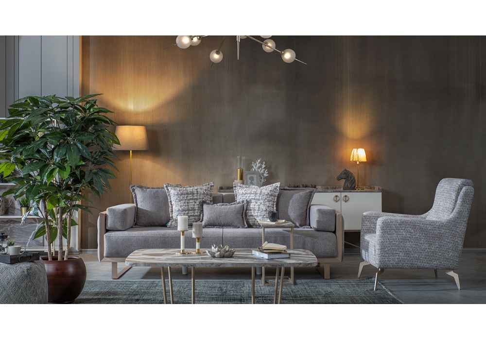 Loft Gold Metal Ayaklı Koltuk Takımı