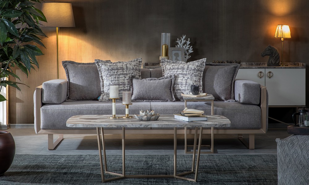 Loft Gold Metal Ayaklı Koltuk Takımı Loft Gold Metal Ayaklı Koltuk Takımı