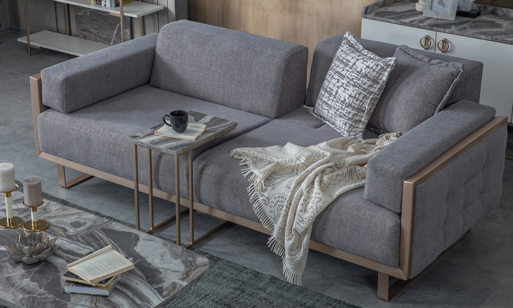 Loft Gold Metal Ayaklı Koltuk Takımı Loft Gold Metal Ayaklı Koltuk Takımı
