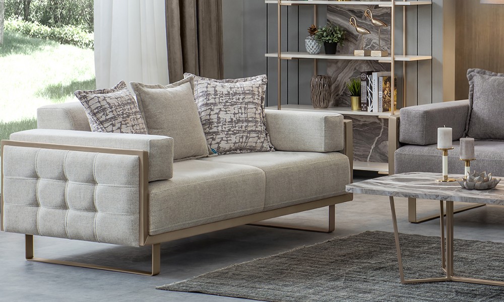 Loft Gold Metal Ayaklı Koltuk Takımı Loft Gold Metal Ayaklı Koltuk Takımı