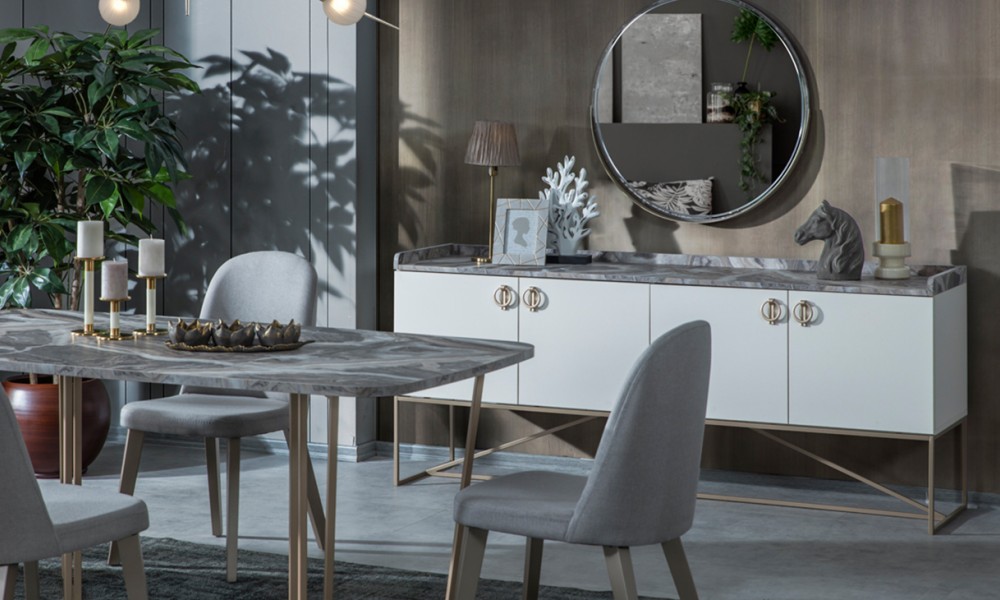 Loft Gold Metal Ayaklı Yemek Odası Takımı Yemek Odası Loft Gold Metal Ayaklı Yemek Odası Takımı Yemek Odası