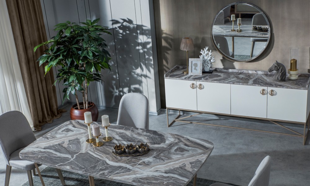 Loft Gold Metal Ayaklı Yemek Odası Takımı Yemek Odası Loft Gold Metal Ayaklı Yemek Odası Takımı Yemek Odası